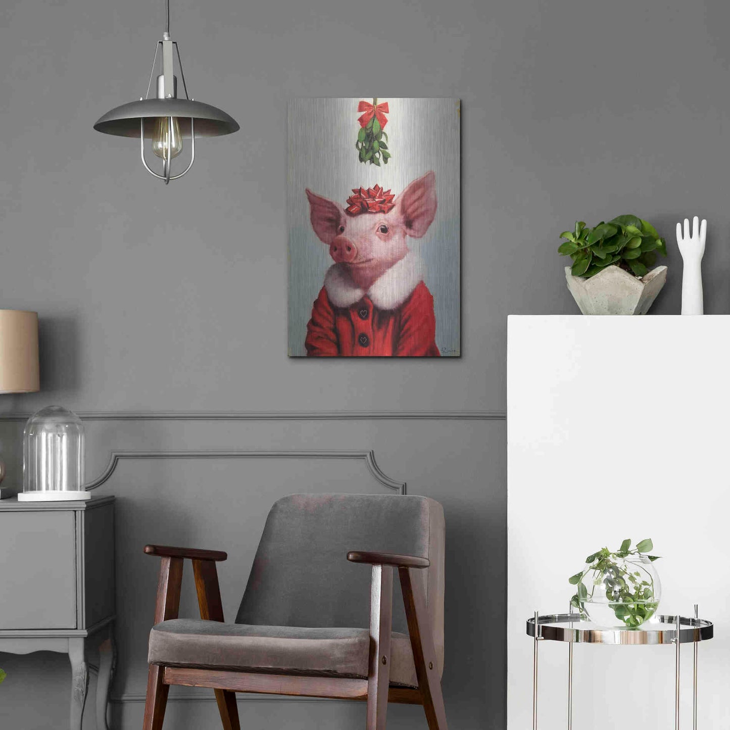 Luxe Metal Art 'Anticipation' by Lucia Heffernan, Metal Wall Art,16x24