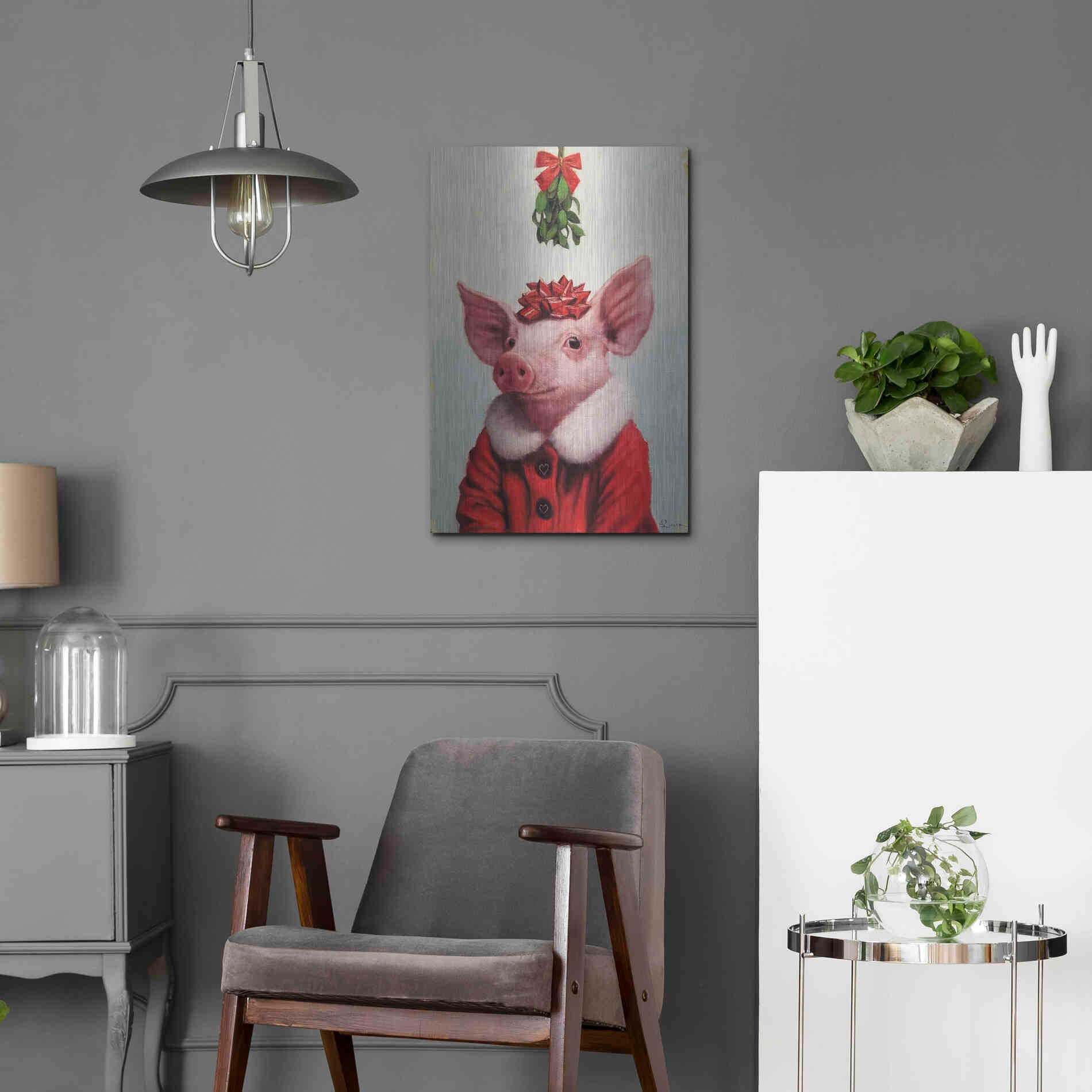 Luxe Metal Art 'Anticipation' by Lucia Heffernan, Metal Wall Art,16x24