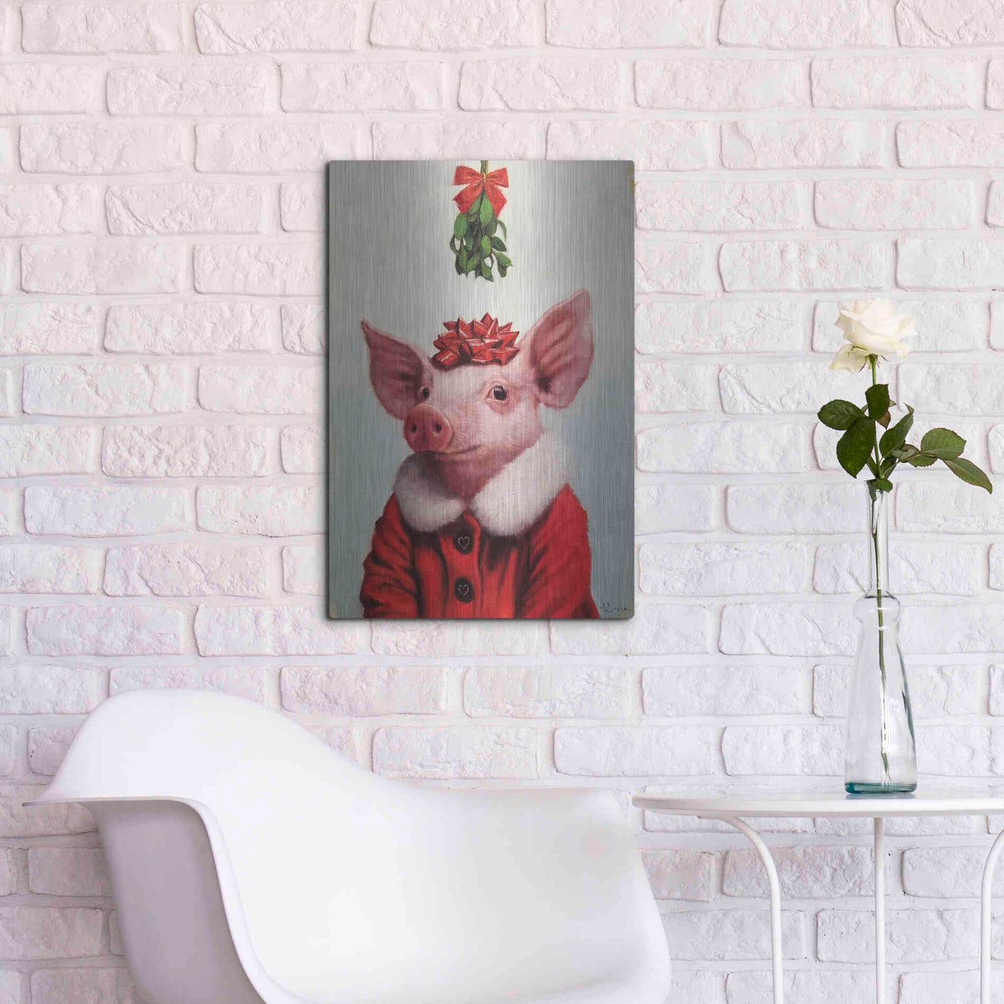 Luxe Metal Art 'Anticipation' by Lucia Heffernan, Metal Wall Art,16x24