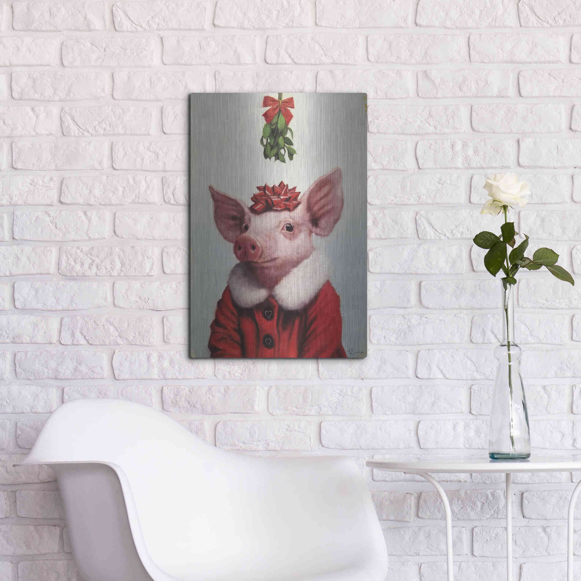 Luxe Metal Art 'Anticipation' by Lucia Heffernan, Metal Wall Art,16x24