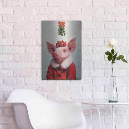 Luxe Metal Art 'Anticipation' by Lucia Heffernan, Metal Wall Art,16x24