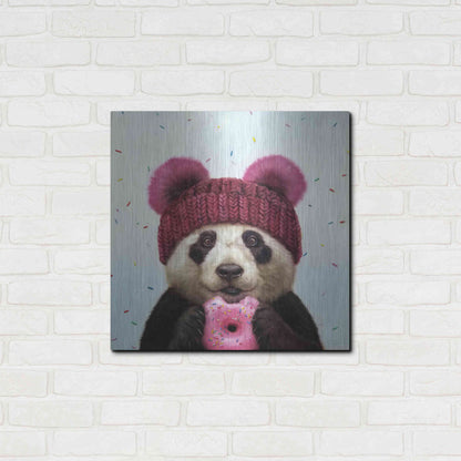 Luxe Metal Art 'First Bite' by Lucia Heffernan, Metal Wall Art,24x24