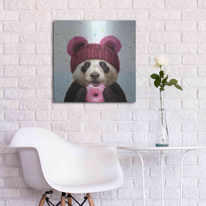 Luxe Metal Art 'First Bite' by Lucia Heffernan, Metal Wall Art,24x24