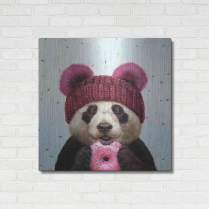 Luxe Metal Art 'First Bite' by Lucia Heffernan, Metal Wall Art,36x36