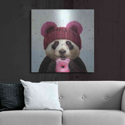 Luxe Metal Art 'First Bite' by Lucia Heffernan, Metal Wall Art,36x36