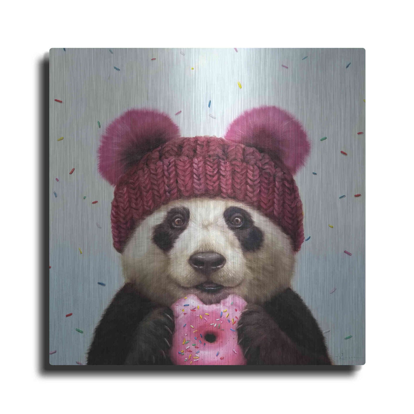 Luxe Metal Art 'First Bite' by Lucia Heffernan, Metal Wall Art