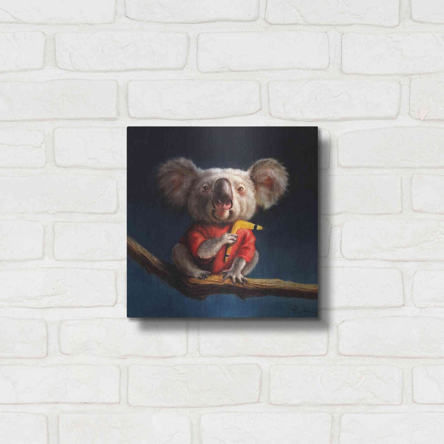 Luxe Metal Art 'Outback Fun' by Lucia Heffernan, Metal Wall Art,12x12