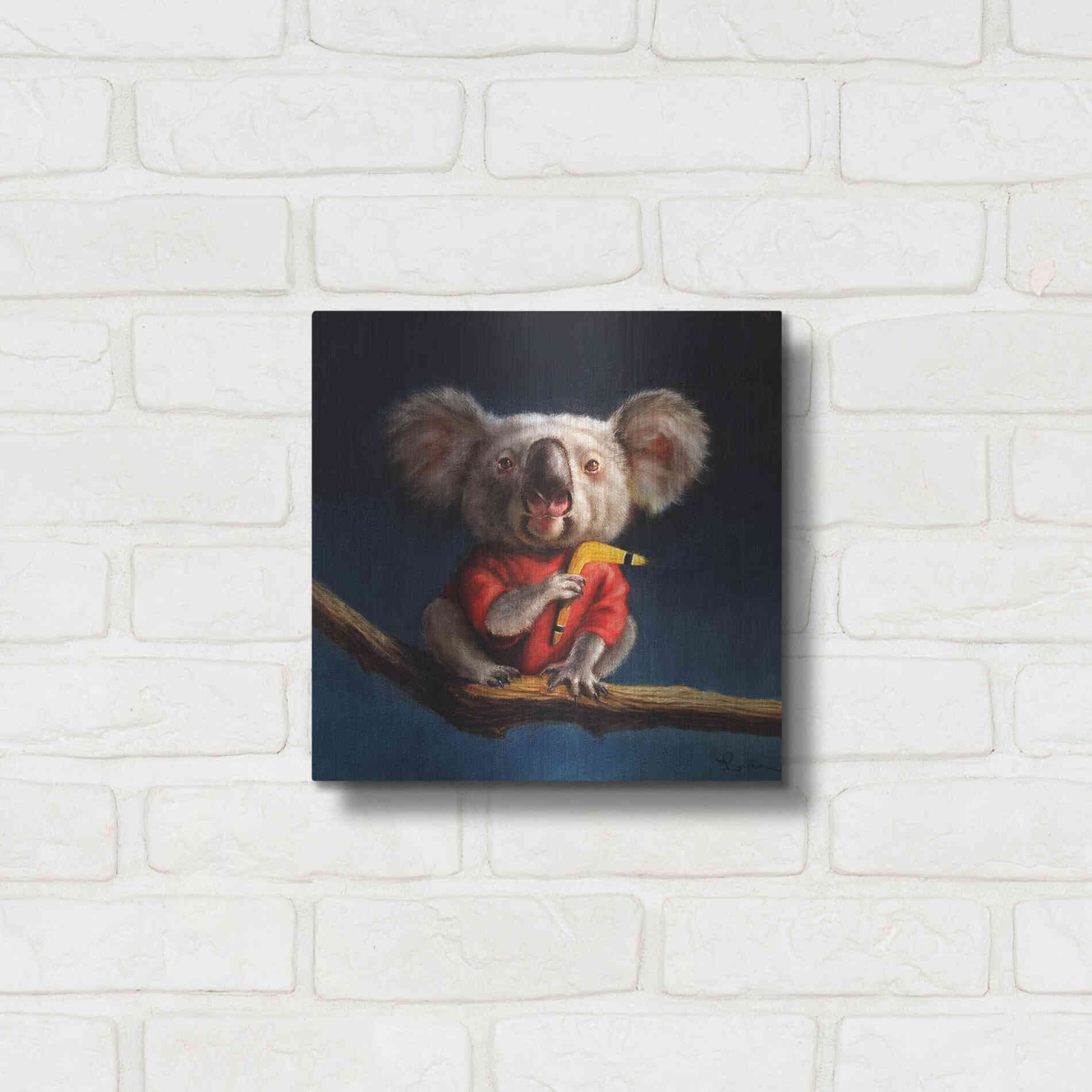 Luxe Metal Art 'Outback Fun' by Lucia Heffernan, Metal Wall Art,12x12