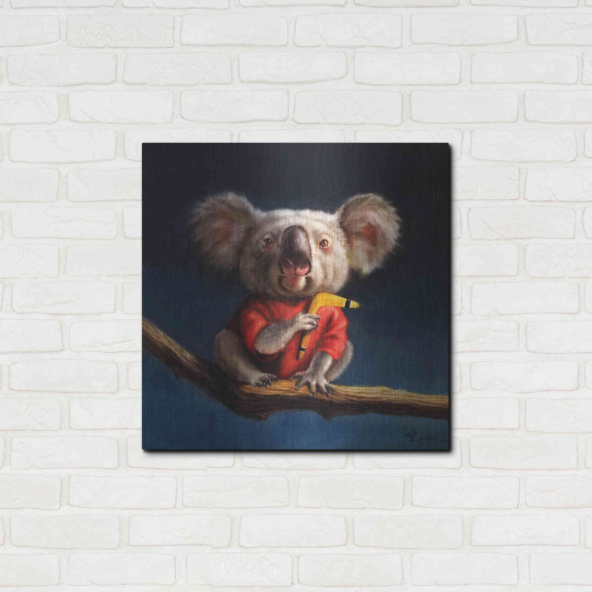 Luxe Metal Art 'Outback Fun' by Lucia Heffernan, Metal Wall Art,24x24