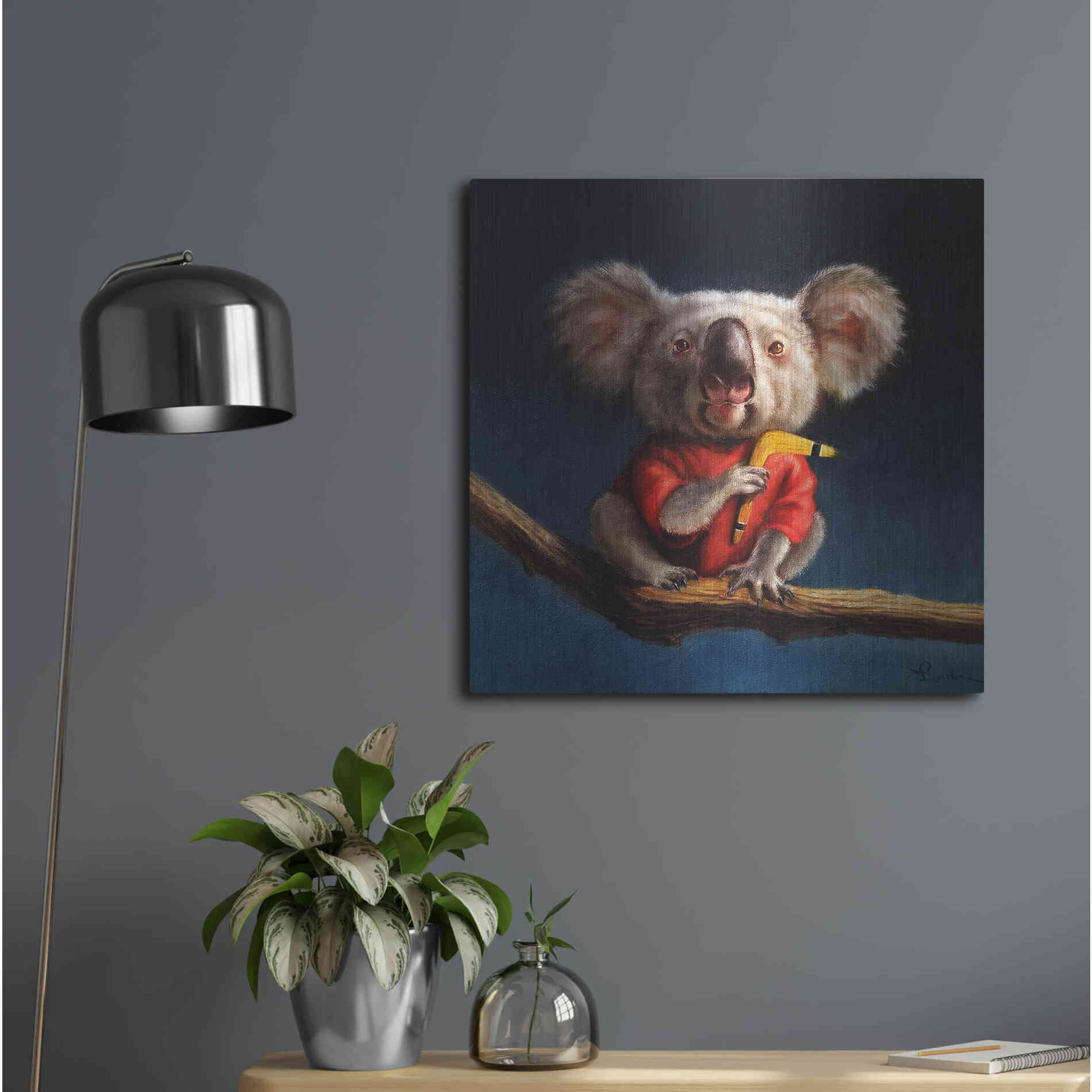 Luxe Metal Art 'Outback Fun' by Lucia Heffernan, Metal Wall Art,24x24