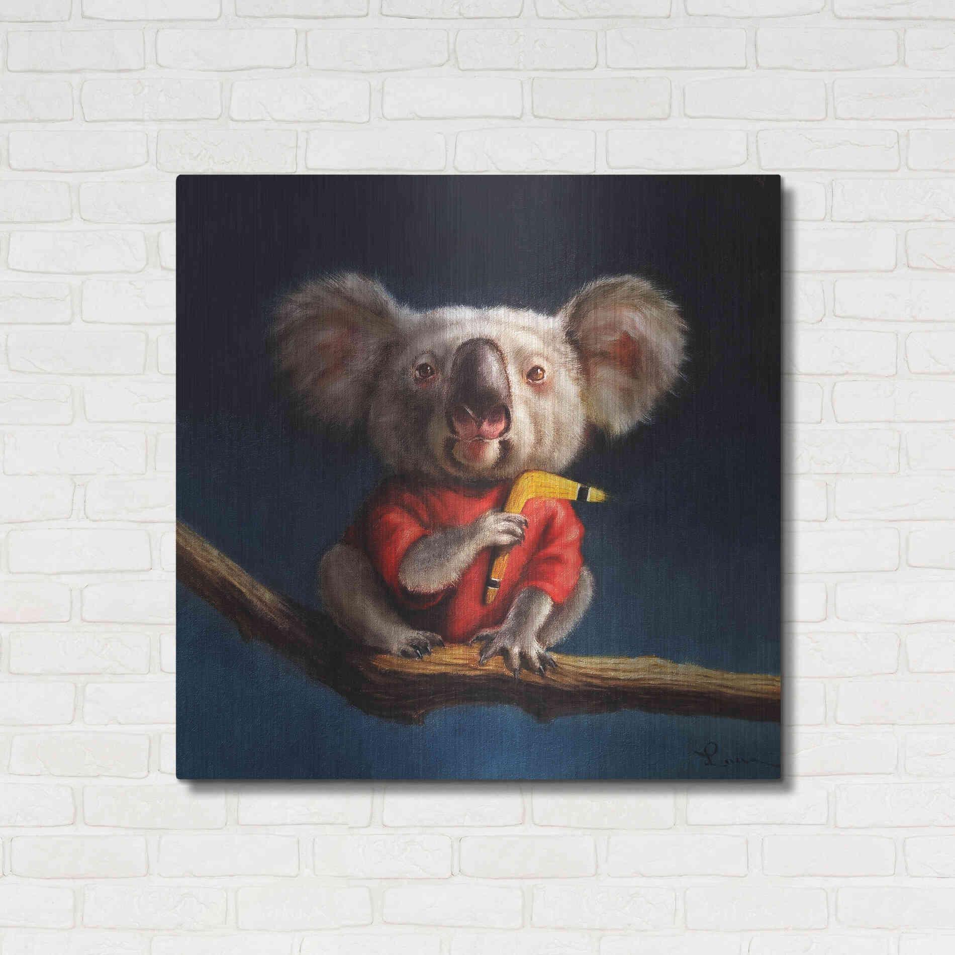 Luxe Metal Art 'Outback Fun' by Lucia Heffernan, Metal Wall Art,36x36