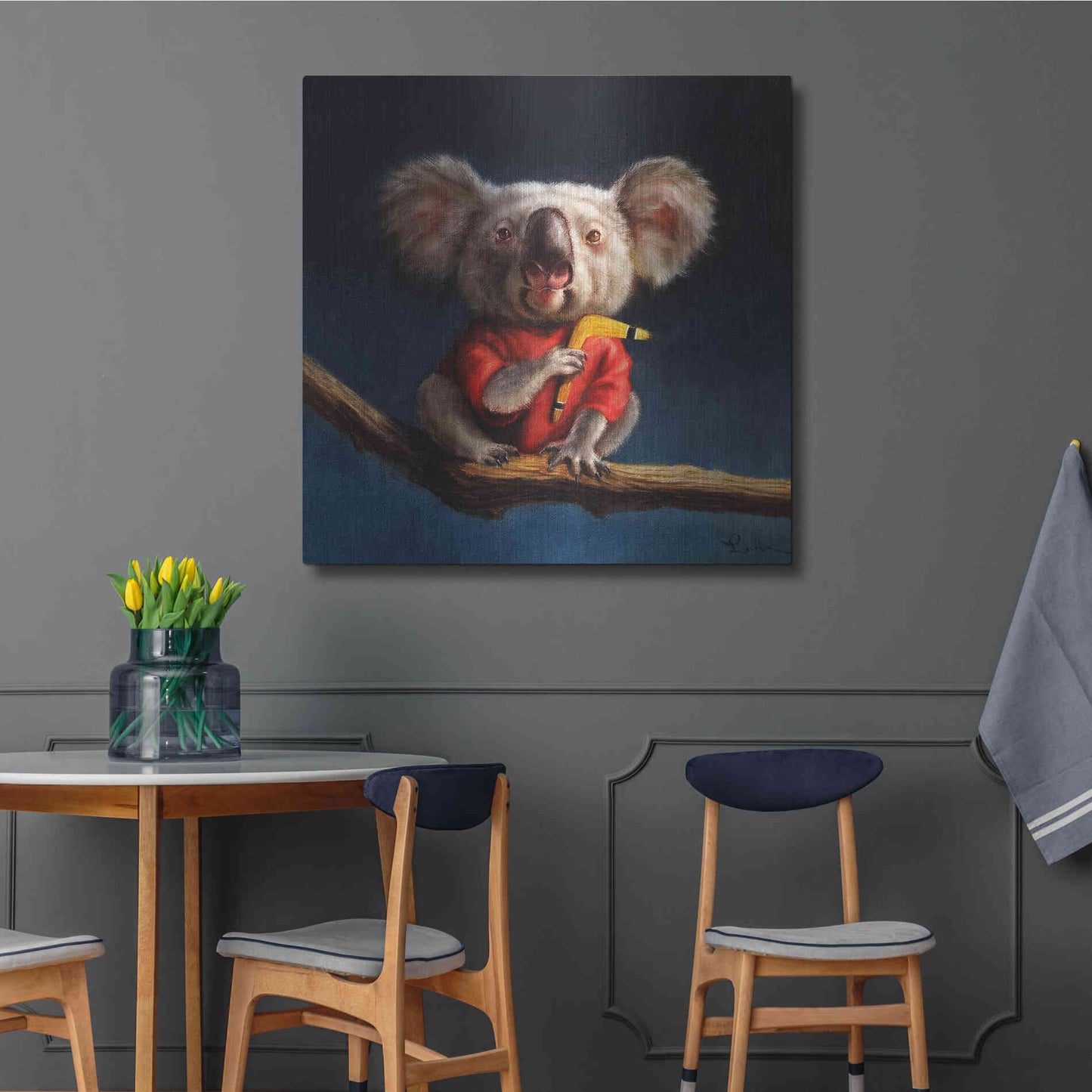 Luxe Metal Art 'Outback Fun' by Lucia Heffernan, Metal Wall Art,36x36