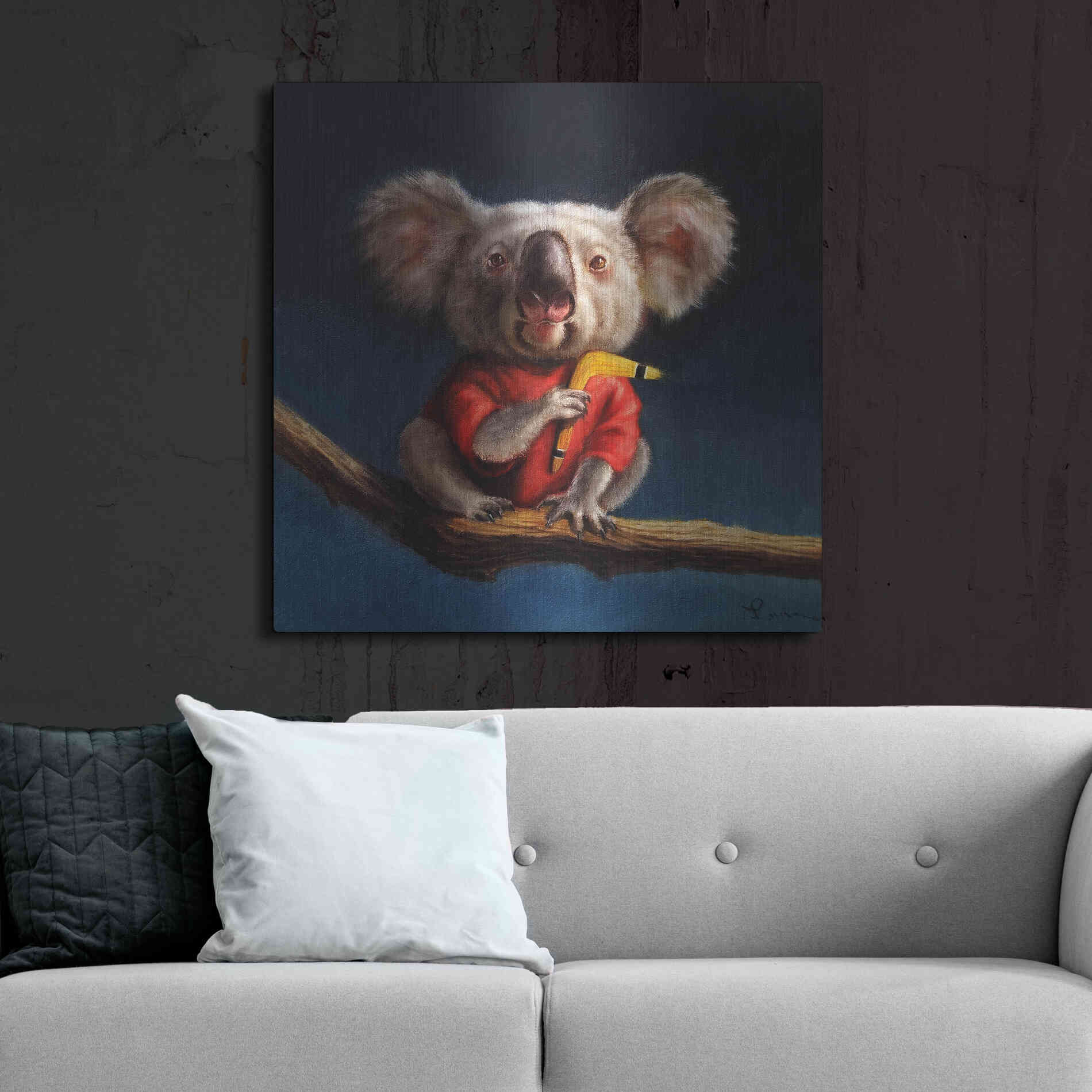 Luxe Metal Art 'Outback Fun' by Lucia Heffernan, Metal Wall Art,36x36