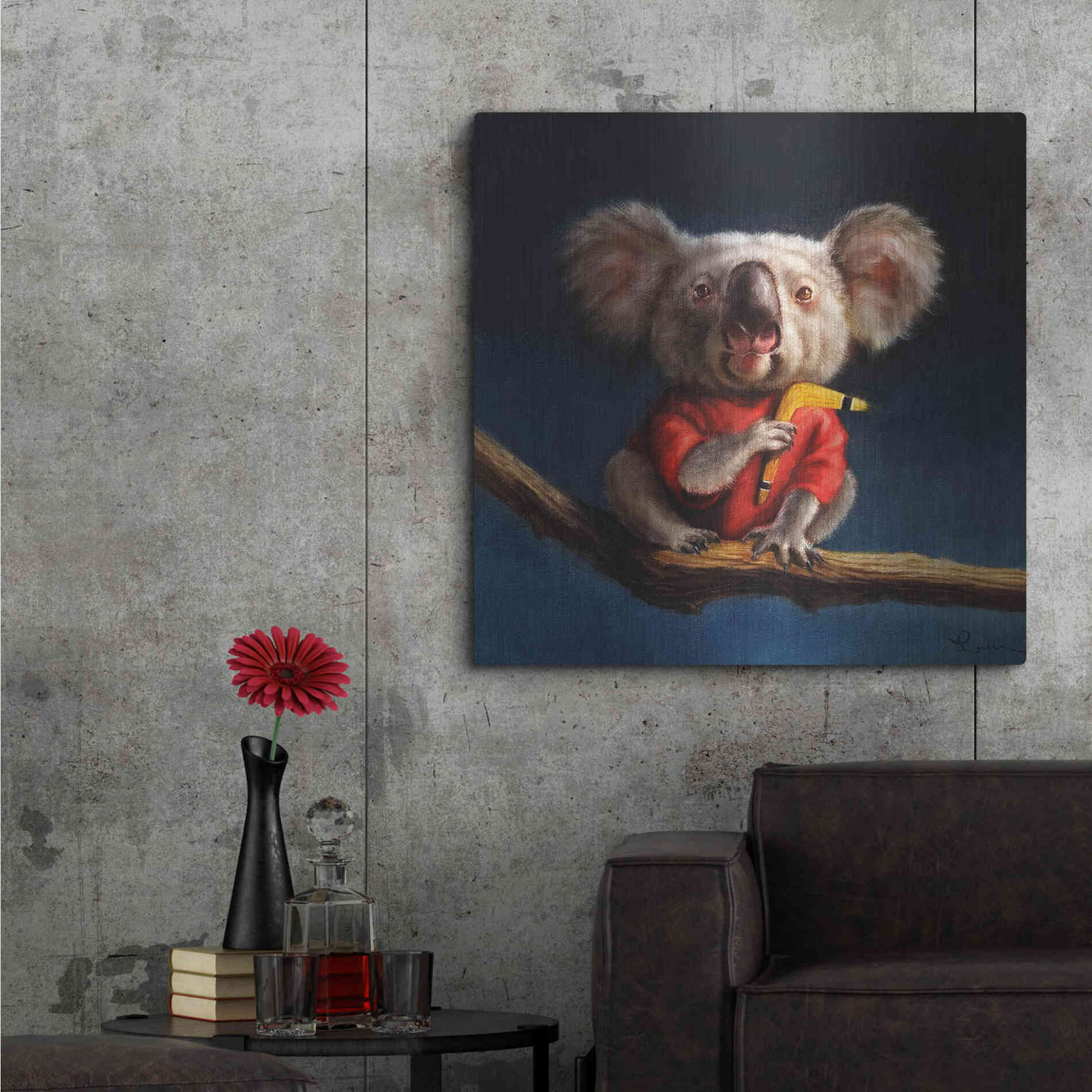 Luxe Metal Art 'Outback Fun' by Lucia Heffernan, Metal Wall Art,36x36