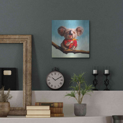 Luxe Metal Art 'Outback Fun II' by Lucia Heffernan, Metal Wall Art,12x12