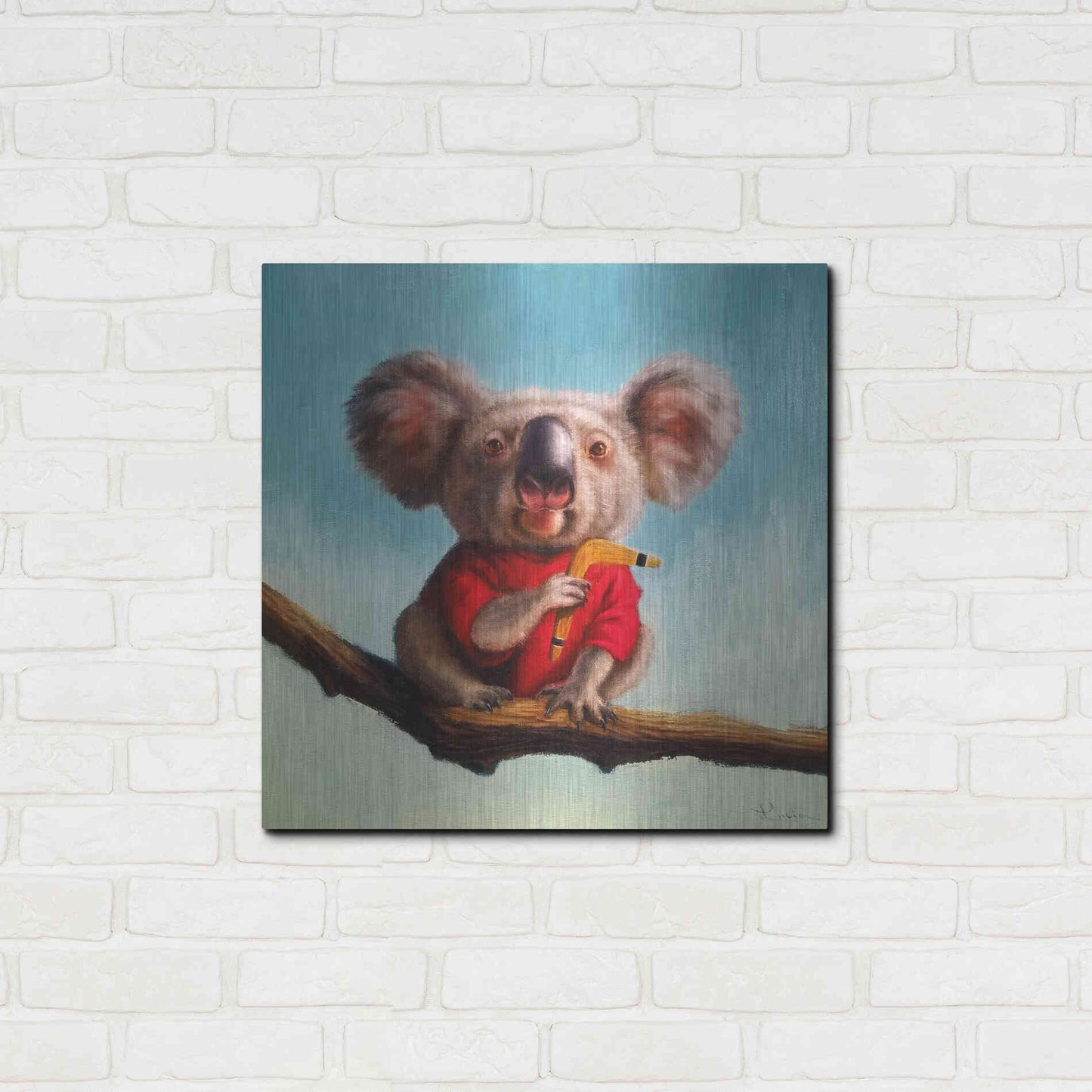 Luxe Metal Art 'Outback Fun II' by Lucia Heffernan, Metal Wall Art,24x24