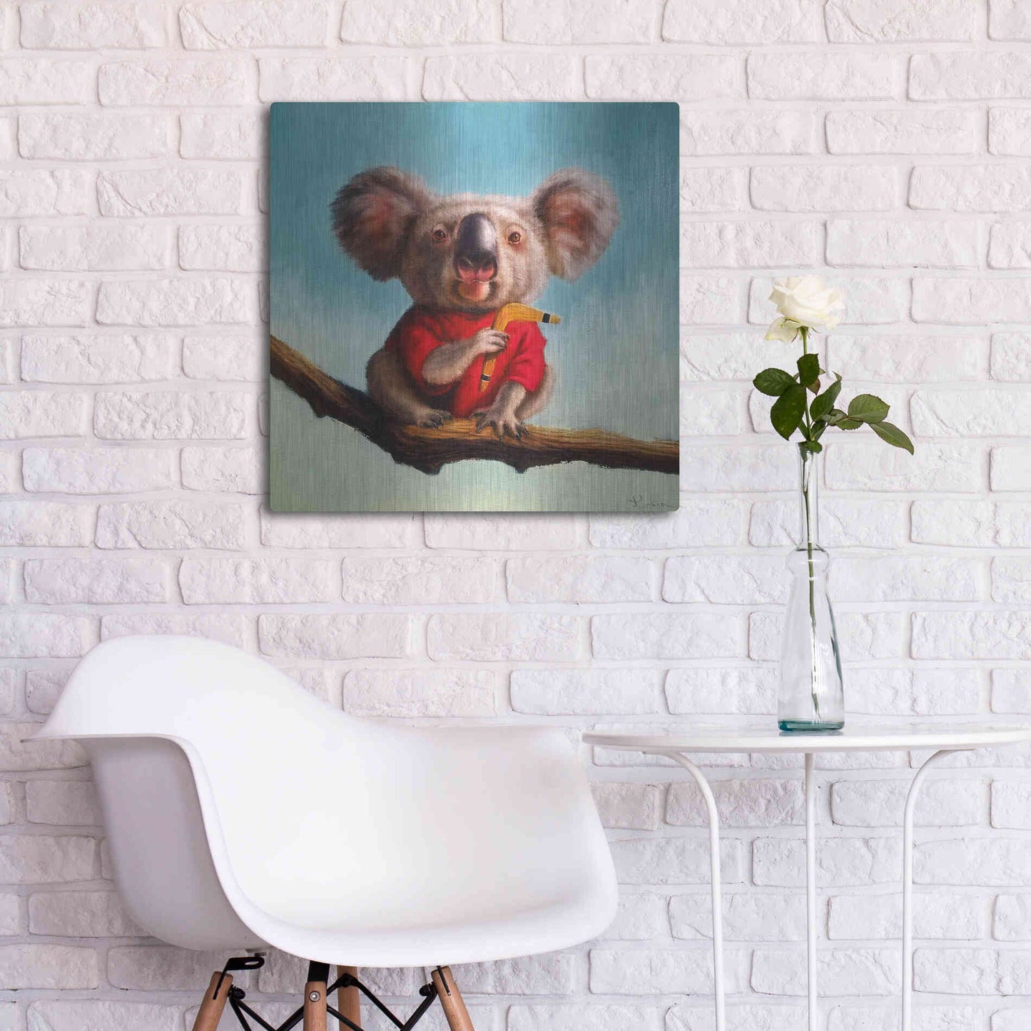 Luxe Metal Art 'Outback Fun II' by Lucia Heffernan, Metal Wall Art,24x24