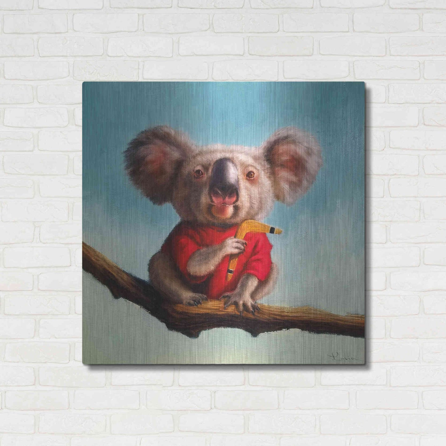 Luxe Metal Art 'Outback Fun II' by Lucia Heffernan, Metal Wall Art,36x36