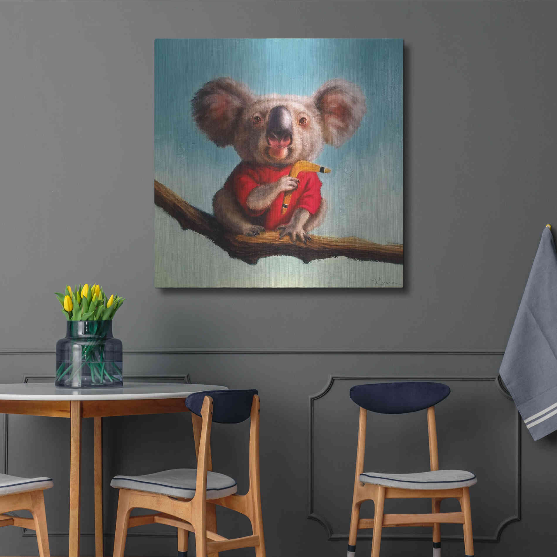 Luxe Metal Art 'Outback Fun II' by Lucia Heffernan, Metal Wall Art,36x36