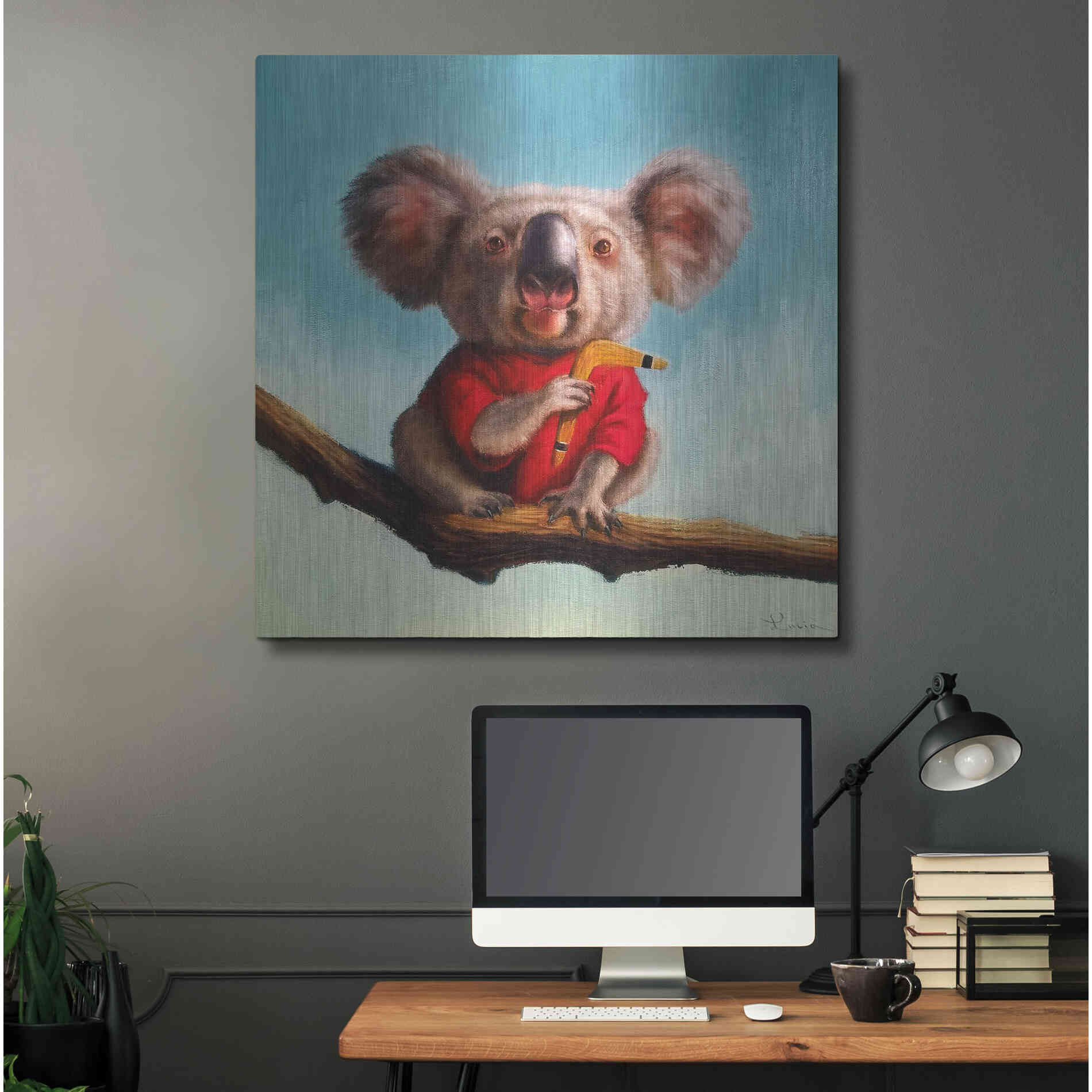 Luxe Metal Art 'Outback Fun II' by Lucia Heffernan, Metal Wall Art,36x36