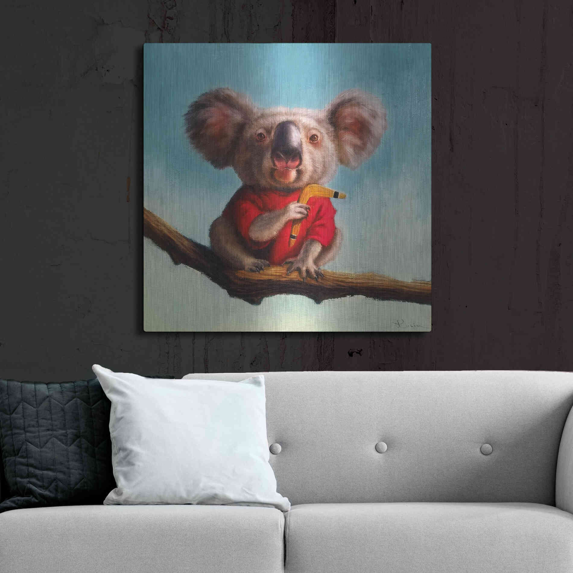 Luxe Metal Art 'Outback Fun II' by Lucia Heffernan, Metal Wall Art,36x36