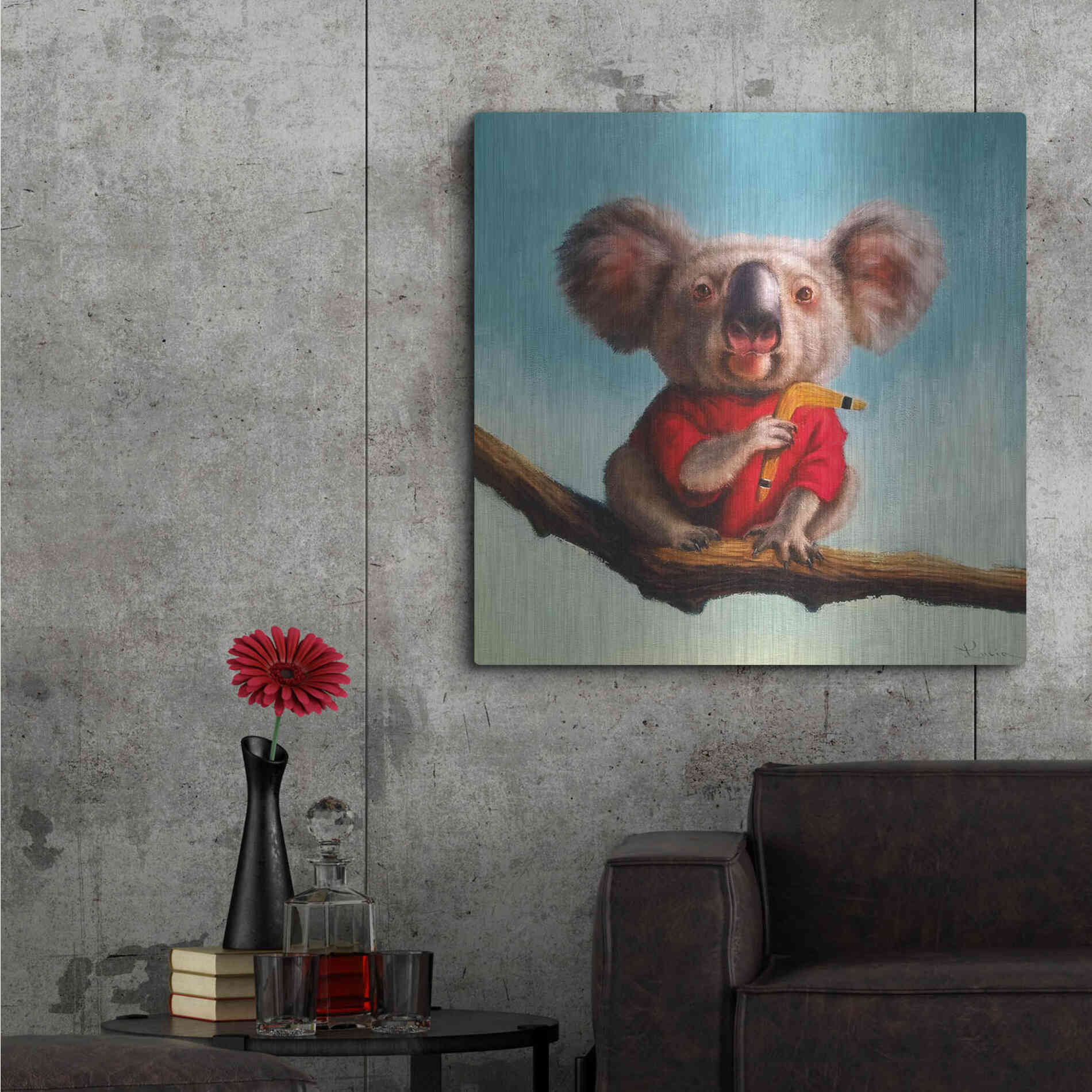 Luxe Metal Art 'Outback Fun II' by Lucia Heffernan, Metal Wall Art,36x36