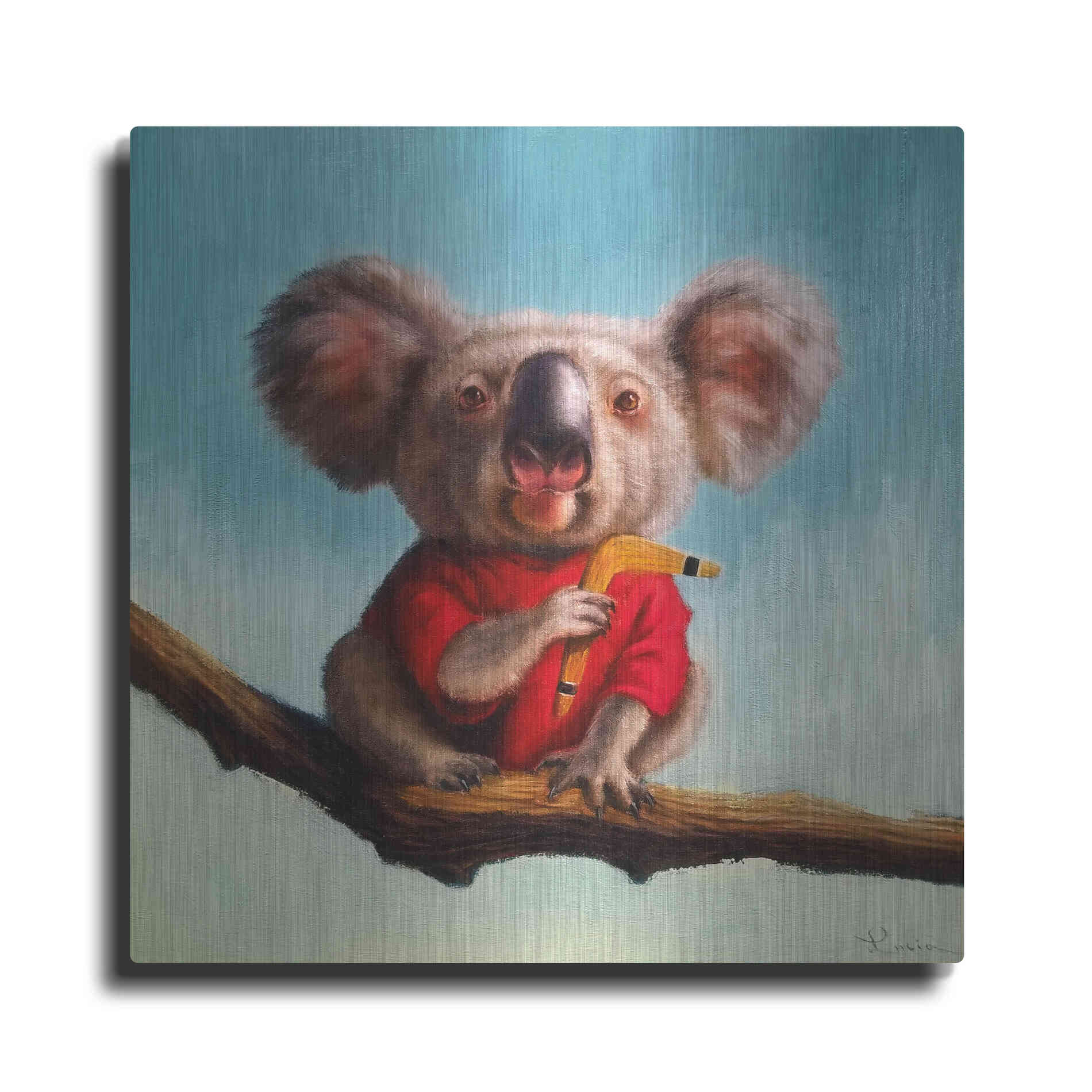 Luxe Metal Art 'Outback Fun II' by Lucia Heffernan, Metal Wall Art