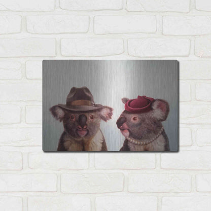 Luxe Metal Art 'Mates' by Lucia Heffernan, Metal Wall Art,16x12