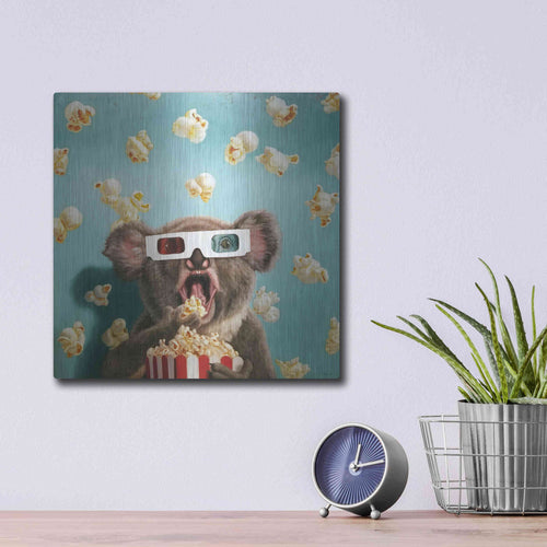 Luxe Metal Art '3D Movie' by Lucia Heffernan, Metal Wall Art,12x12