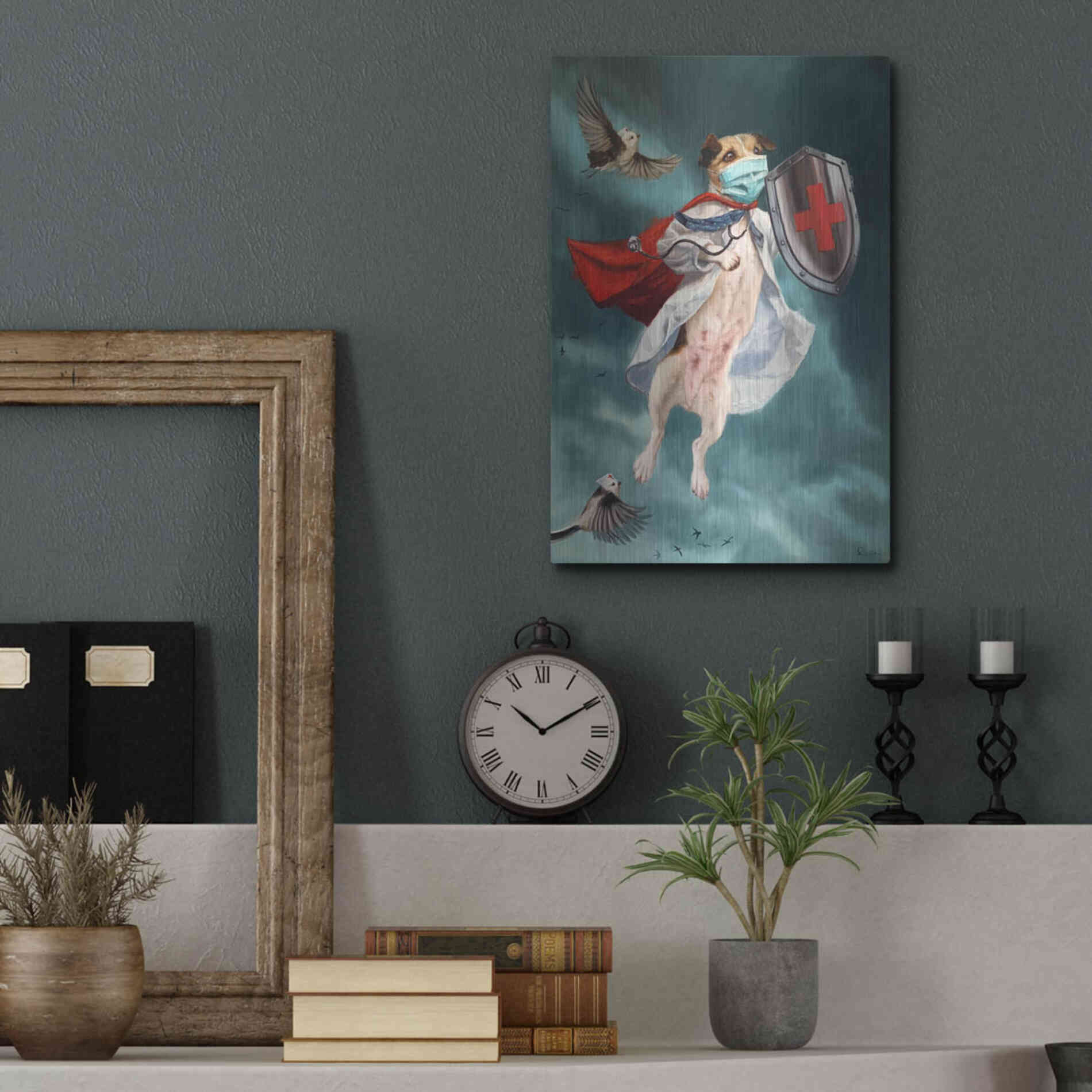 Luxe Metal Art 'We Are In This Together' by Lucia Heffernan, Metal Wall Art,12x16