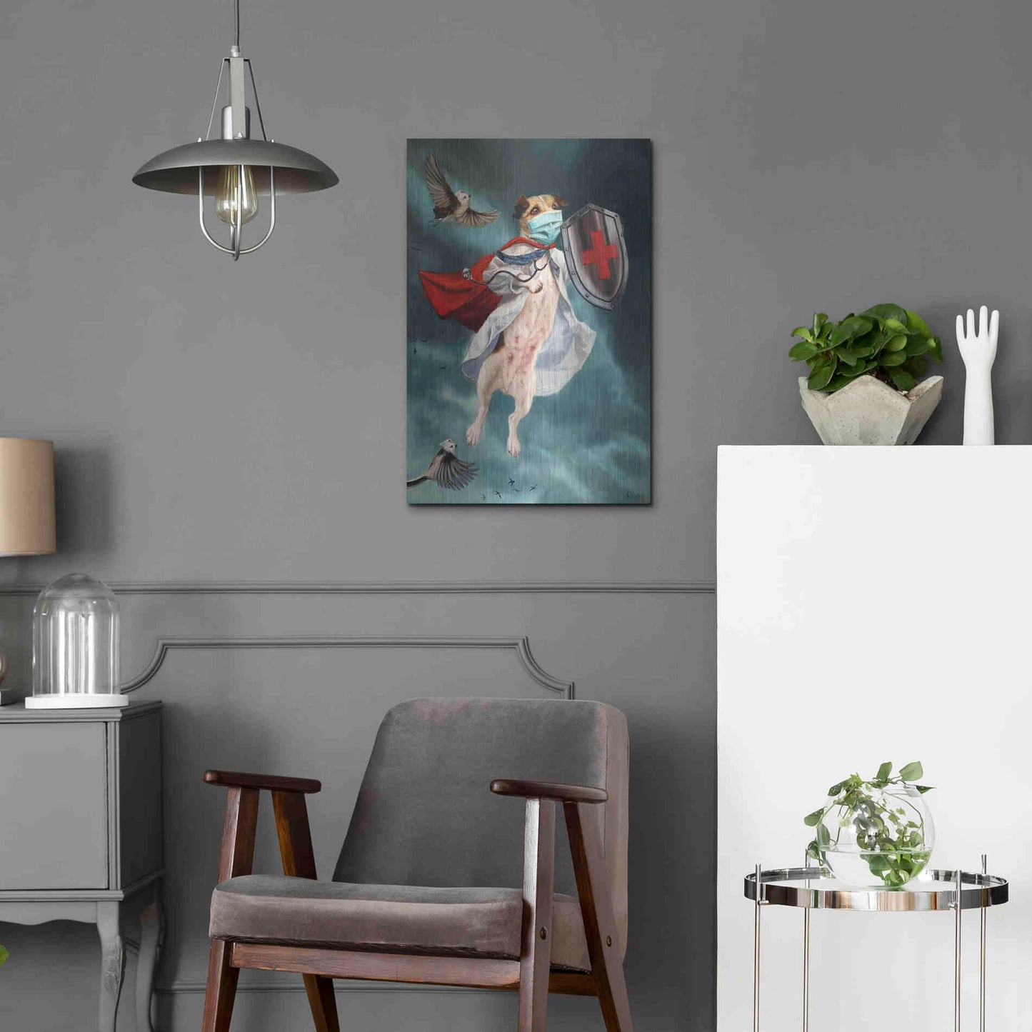 Luxe Metal Art 'We Are In This Together' by Lucia Heffernan, Metal Wall Art,16x24