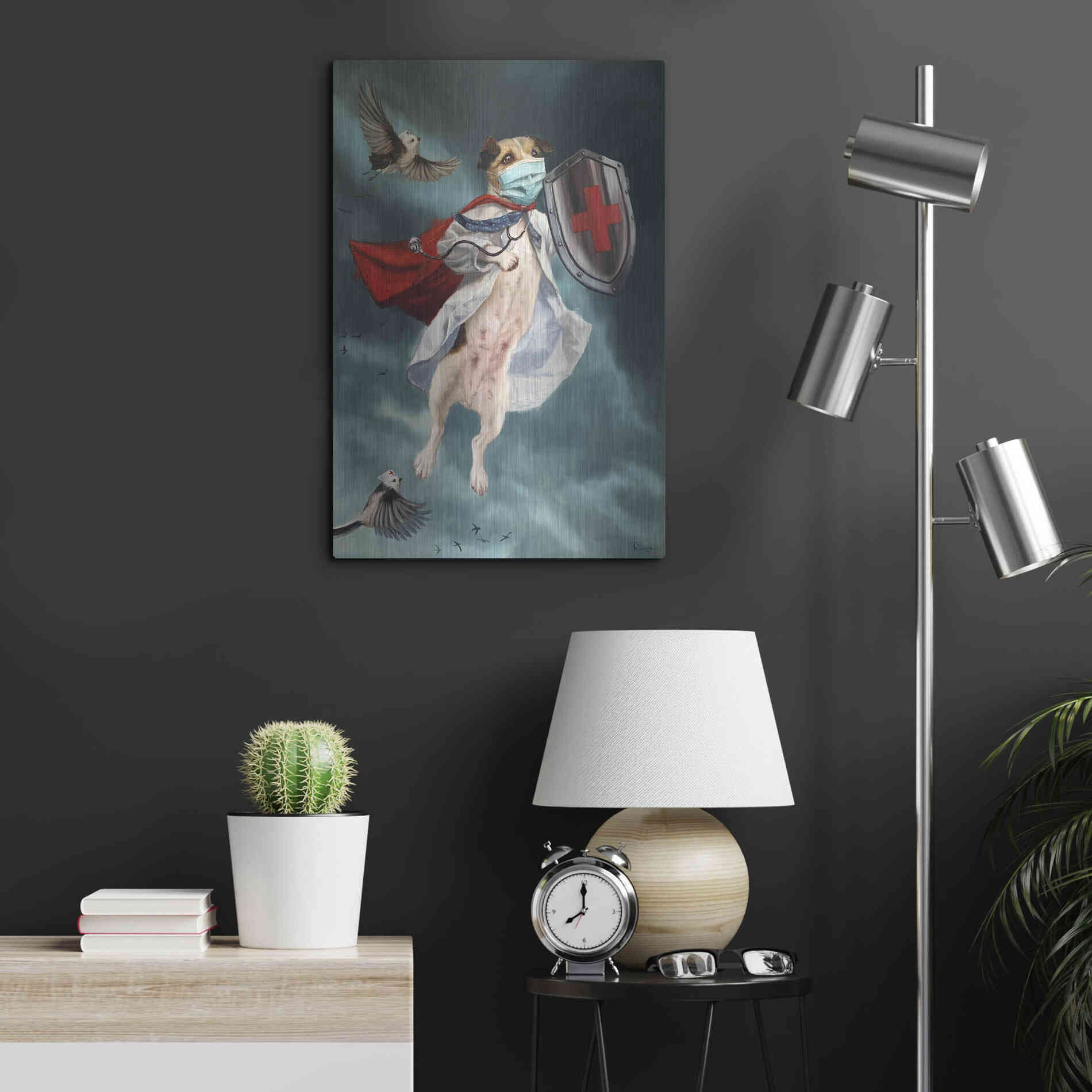 Luxe Metal Art 'We Are In This Together' by Lucia Heffernan, Metal Wall Art,16x24