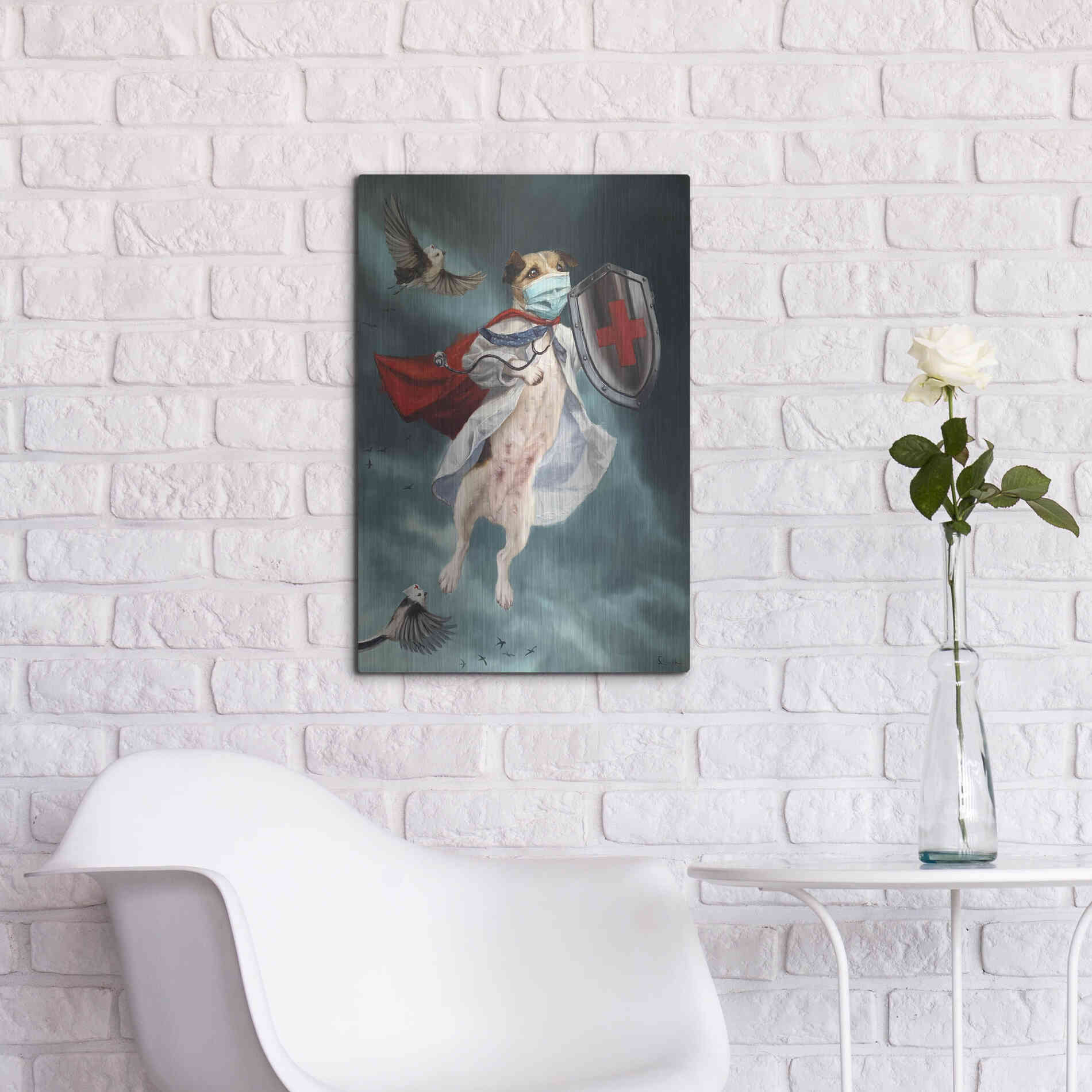 Luxe Metal Art 'We Are In This Together' by Lucia Heffernan, Metal Wall Art,16x24