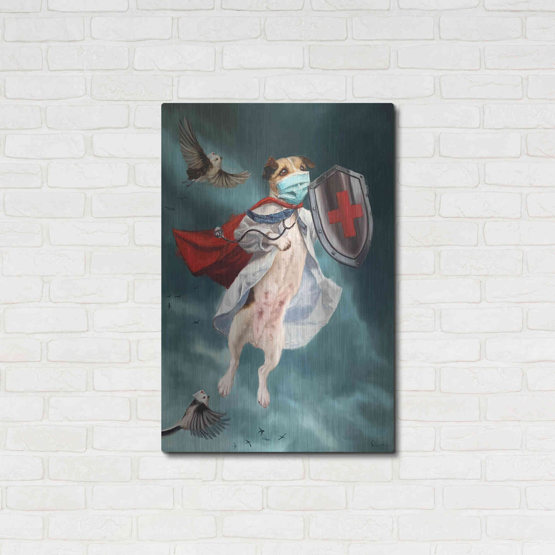 Luxe Metal Art 'We Are In This Together' by Lucia Heffernan, Metal Wall Art,24x36