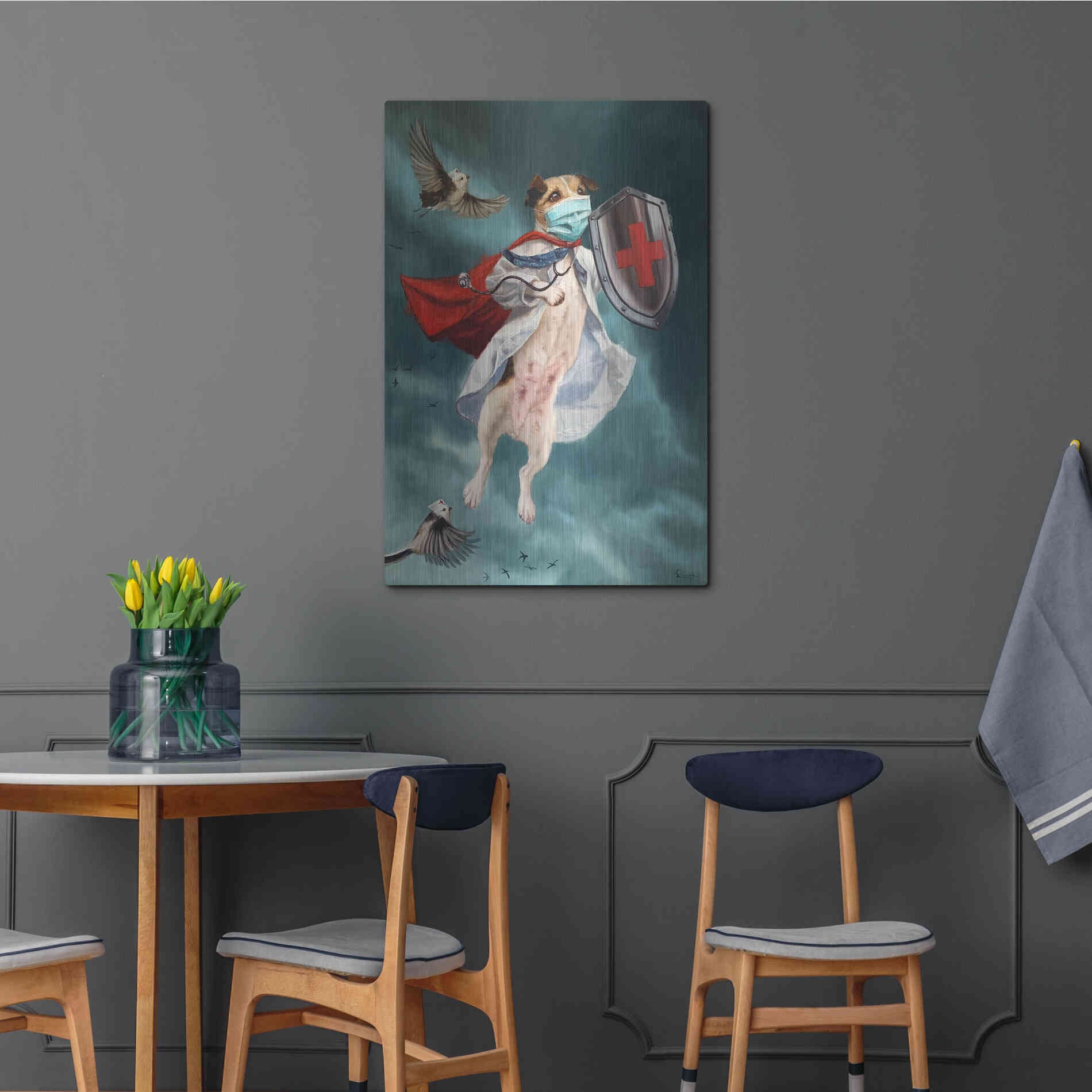 Luxe Metal Art 'We Are In This Together' by Lucia Heffernan, Metal Wall Art,24x36