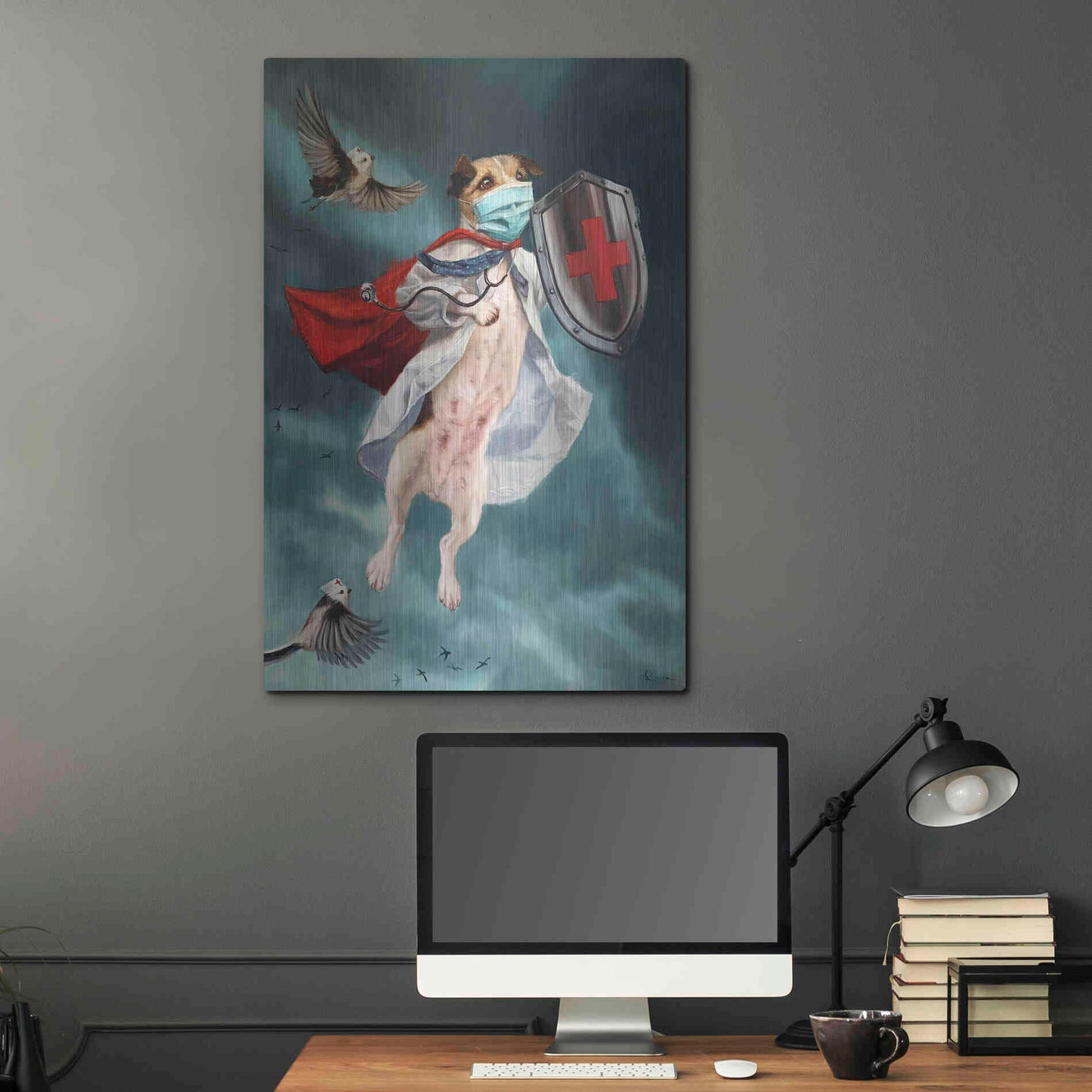 Luxe Metal Art 'We Are In This Together' by Lucia Heffernan, Metal Wall Art,24x36