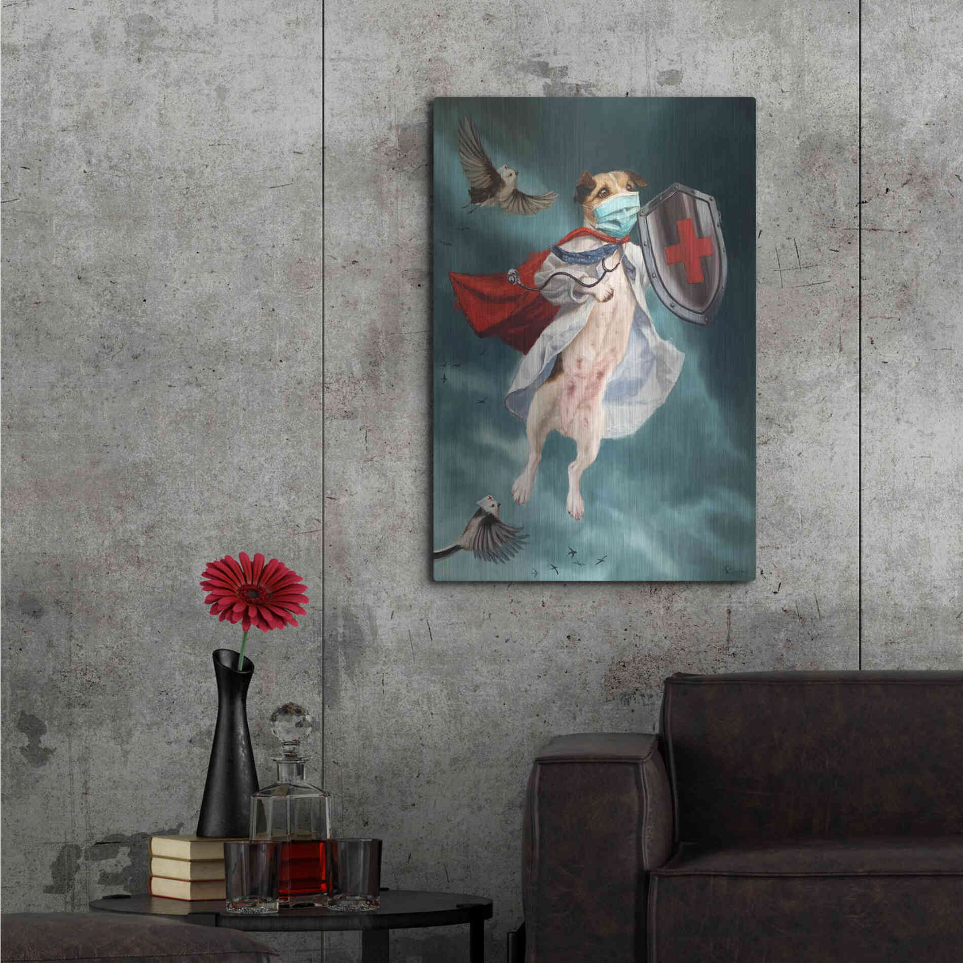 Luxe Metal Art 'We Are In This Together' by Lucia Heffernan, Metal Wall Art,24x36