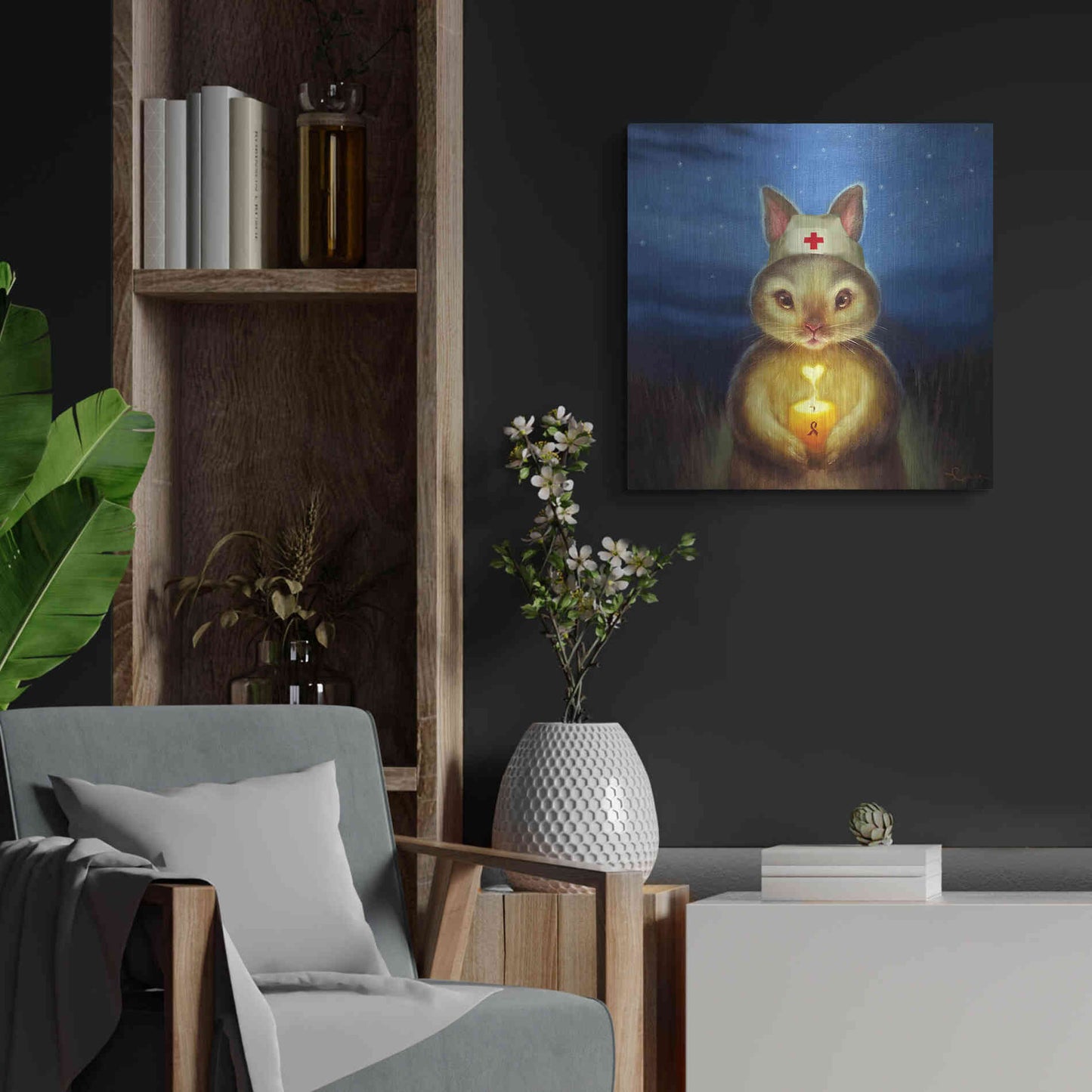 Luxe Metal Art 'Hope' by Lucia Heffernan, Metal Wall Art,24x24