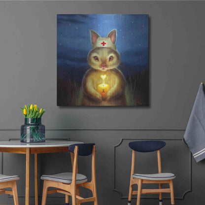 Luxe Metal Art 'Hope' by Lucia Heffernan, Metal Wall Art,36x36