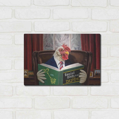 Luxe Metal Art 'Bird Brain' by Lucia Heffernan, Metal Wall Art,16x12