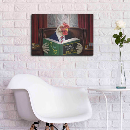 Luxe Metal Art 'Bird Brain' by Lucia Heffernan, Metal Wall Art,24x16