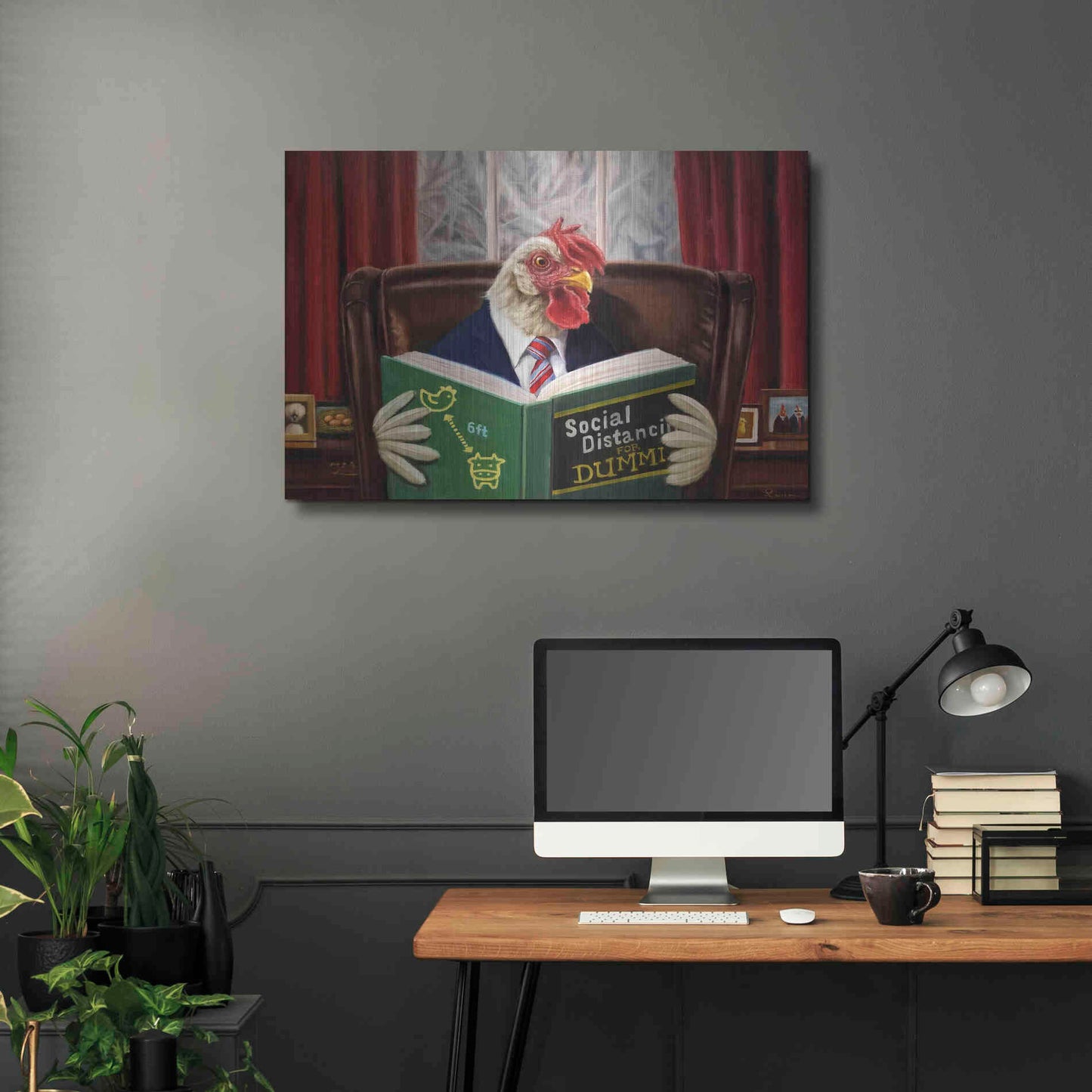 Luxe Metal Art 'Bird Brain' by Lucia Heffernan, Metal Wall Art,36x24