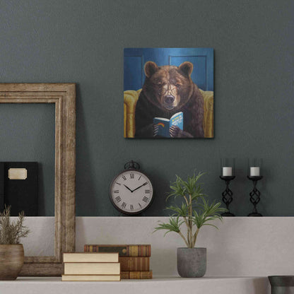 Luxe Metal Art 'Bear Trap' by Lucia Heffernan, Metal Wall Art,12x12