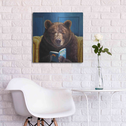 Luxe Metal Art 'Bear Trap' by Lucia Heffernan, Metal Wall Art,24x24