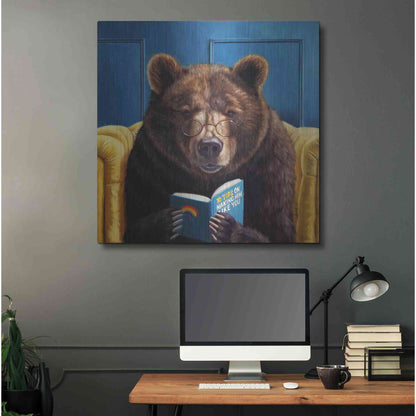 Luxe Metal Art 'Bear Trap' by Lucia Heffernan, Metal Wall Art,36x36