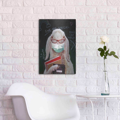 Luxe Metal Art 'Back To School - Teacher' by Lucia Heffernan, Metal Wall Art,16x24