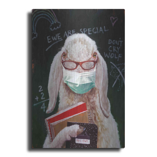 Luxe Metal Art 'Back To School - Teacher' by Lucia Heffernan, Metal Wall Art