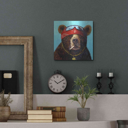 Luxe Metal Art 'Half Baked' by Lucia Heffernan, Metal Wall Art,12x12