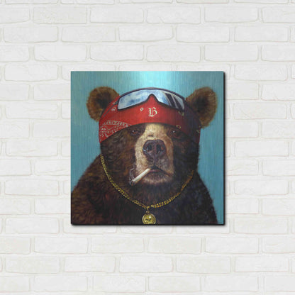 Luxe Metal Art 'Half Baked' by Lucia Heffernan, Metal Wall Art,24x24