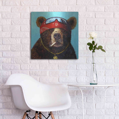 Luxe Metal Art 'Half Baked' by Lucia Heffernan, Metal Wall Art,24x24